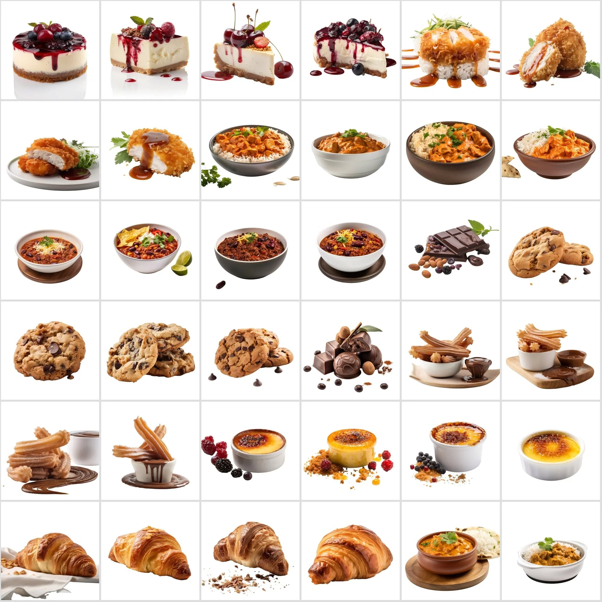 Transparent Food PNGs included in the bundle.