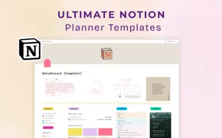 Ultimate Notion Planner Templates Pack Feature Image