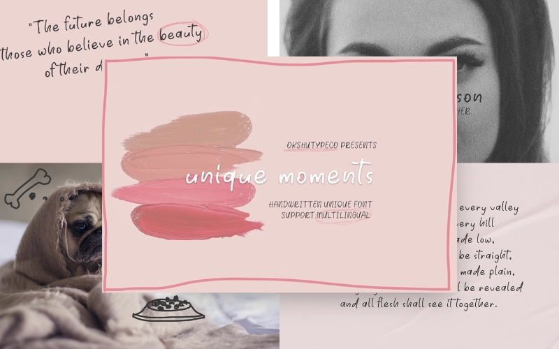 Unique Moments Font