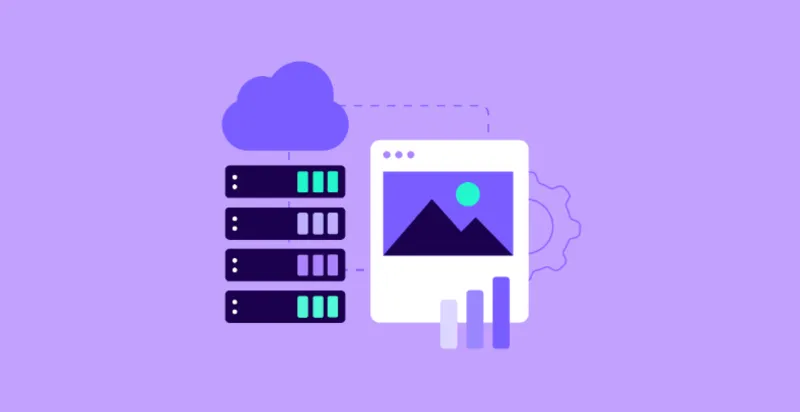 Stock web hosting illustration