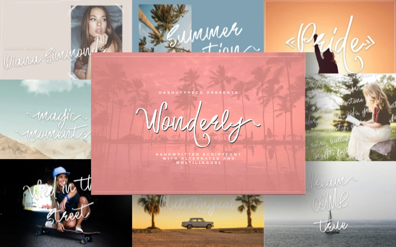 Wonderly Handwritten Font