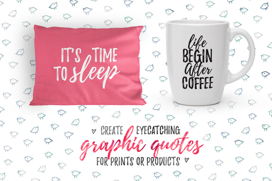 Playlist Free Font Tote Bag & Cup Mockup