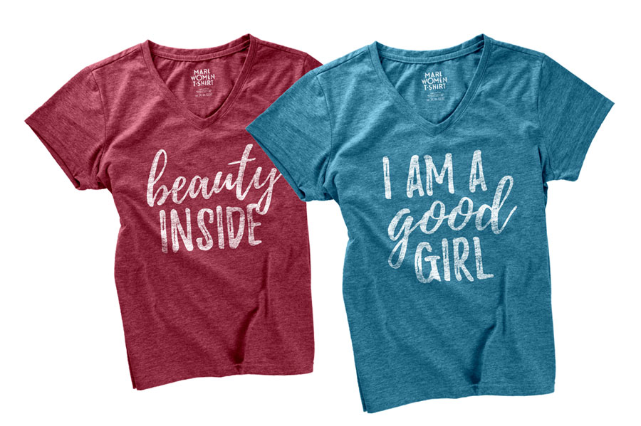 Playlist Free Font T shirt Mockup