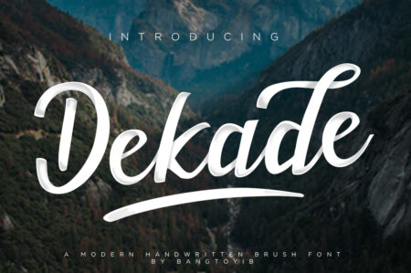 Dekade Brush Font + Swash - Freebie