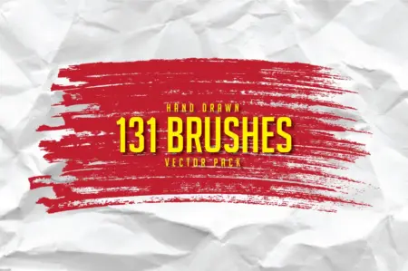Free 131 Hand Drawn Brushes for Adobe Illustrator
