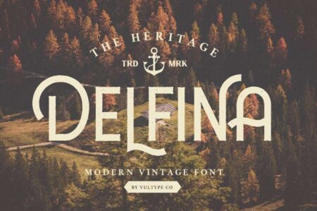 Delfina Vintage Font - Freebie Feature Image