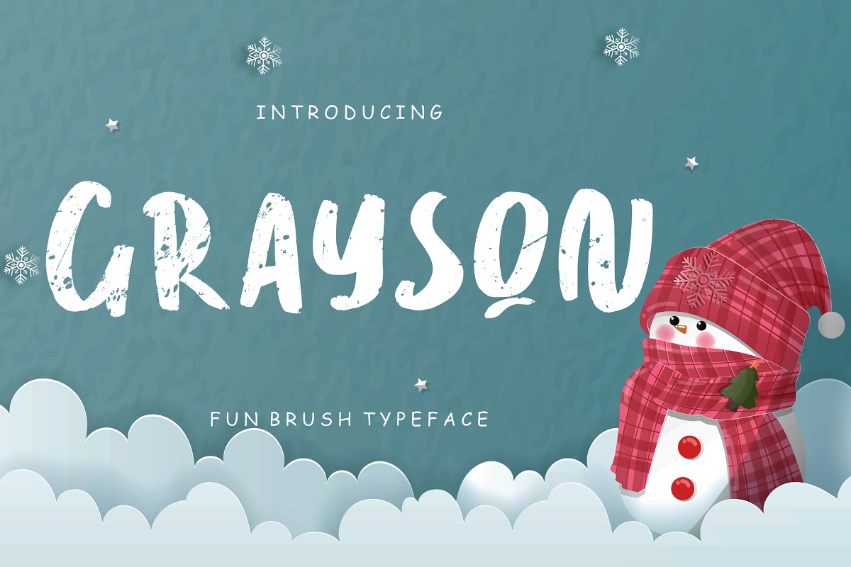 Grayson Fun Brush Typeface - Freebie