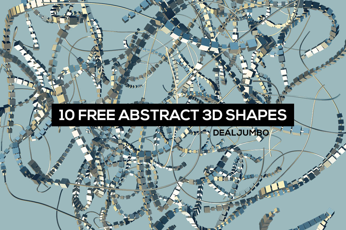 10 Free Futuristic 3D Shapes | Extended License