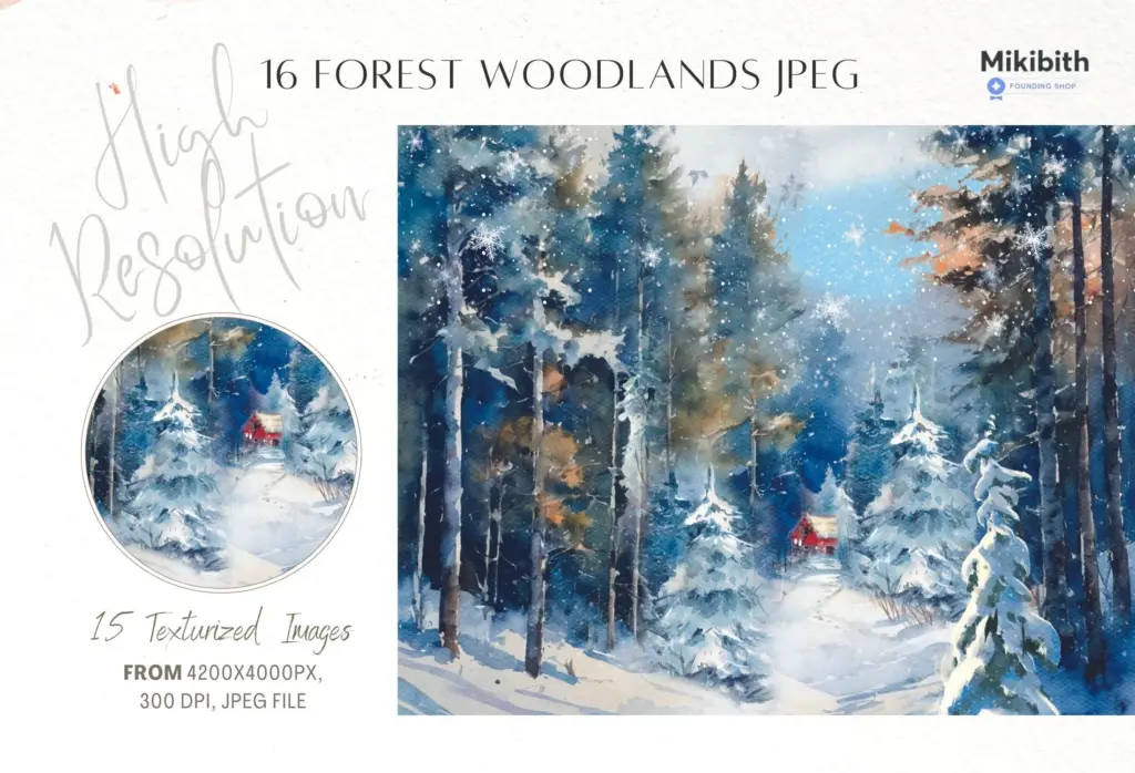 five various pre-made card designs with poinsettia and pine motifs.