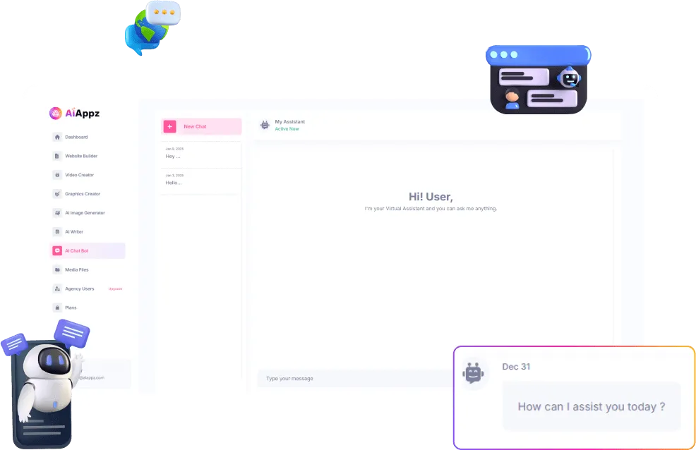 AI Chatbot In AiAppz All-in-One AI Marketing tool