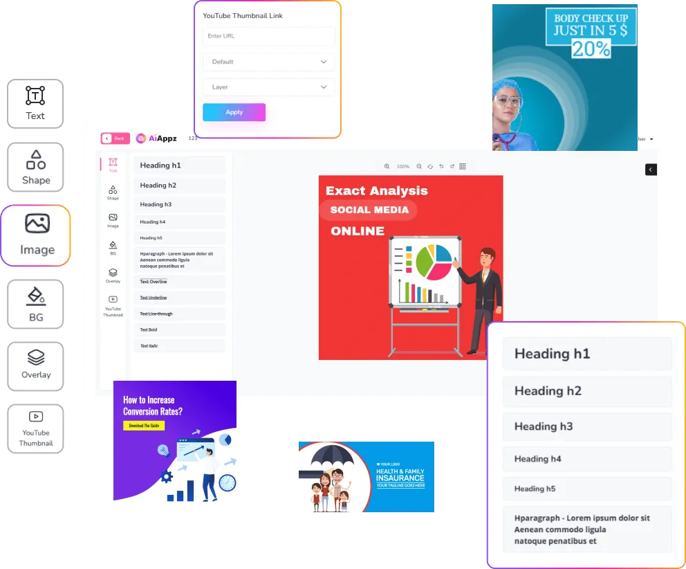 AI Graphics Creator In AiAppz All-in-One AI Marketing tool