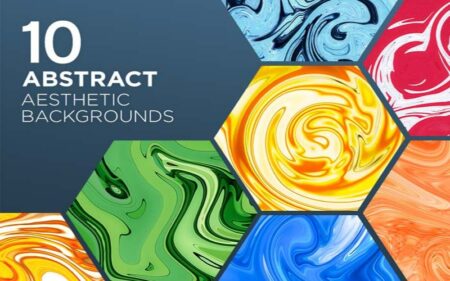 10 Abstract Aesthetic Backgrounds | Extended License