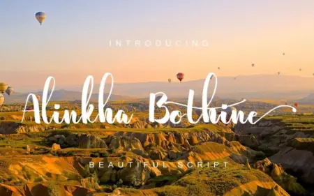 Alinkha Bothine Free Font Feature Image