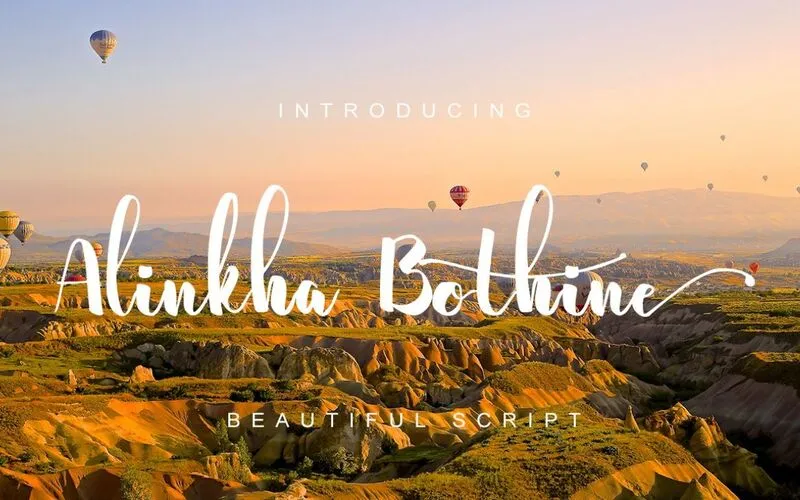Alinkha Bothine Free Font Feature Image