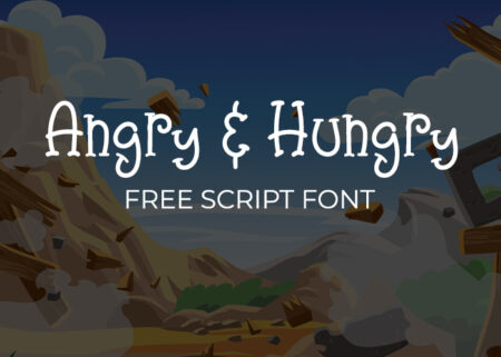 Angry & Hungry Free Script Font | Extended License