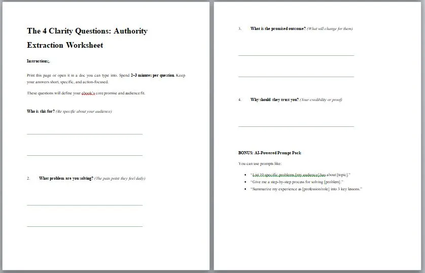 Four Clarity Questions To Build Authority