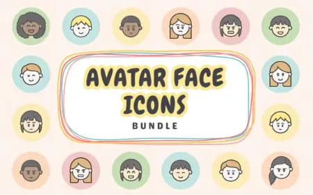 Avatar Face Icons Bundle - Freebie | Extended License