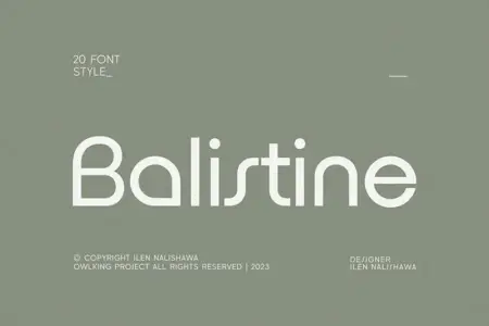 20 Balistine Fonts Bundle - Freebie