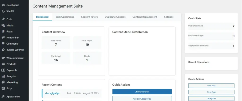 Content Management Suite In Bundle WP Plus All-in-One WordPress Plugin
