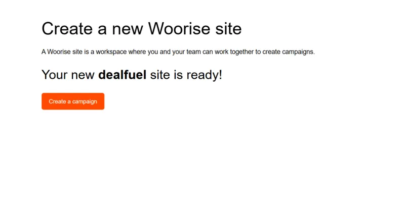 Create Campaign Interface