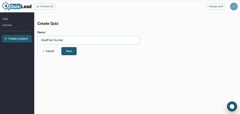 Create Quiz Option , quiz maker