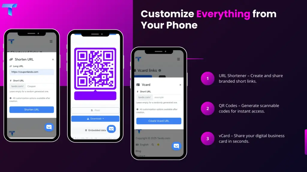 Easy to use Mobile Interface