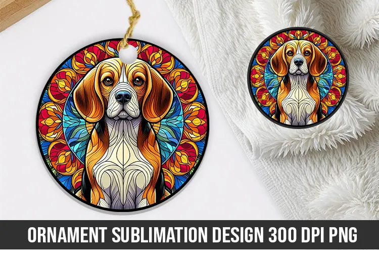 Cute Dog Stained Glass Designs
