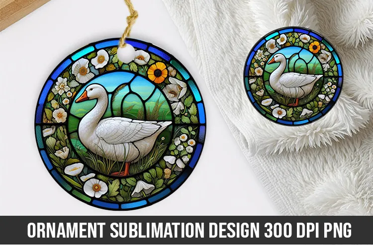 Cute Goose Stained Glass Designs