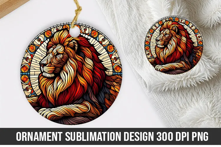 Cute Lion Stained Glass Designs