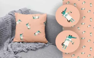 Cute Crocodile Pattern Cushion Covers