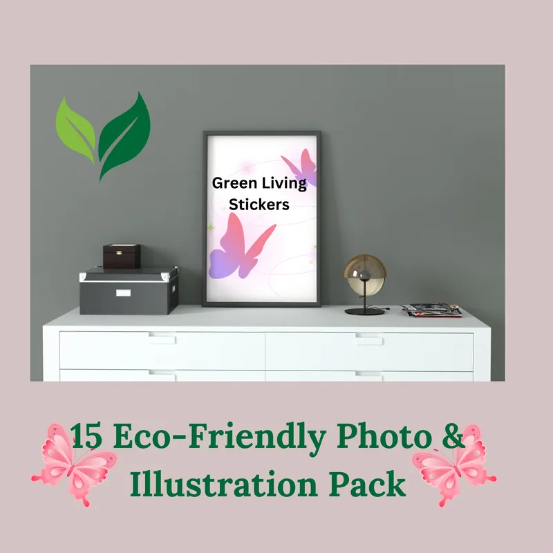 A wall hanging with eco,sustainable photo