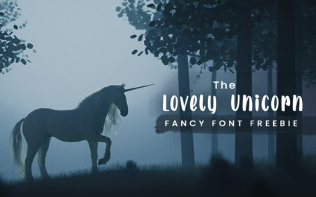The Lovely Unicorn Fancy Font Freebie Feature Image