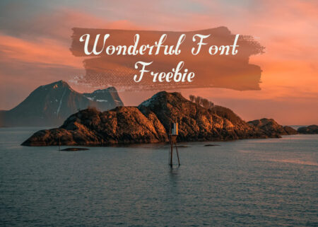 Wonderful Font Freebie Feature Image