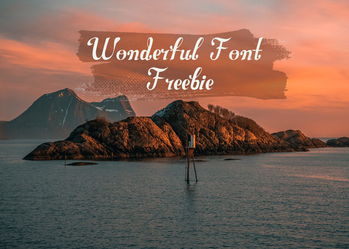 Wonderful Font Freebie Feature Image