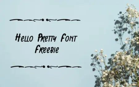 Hello Pretty Font Freebie Feature Image