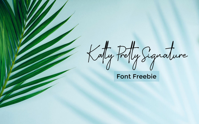 Katty Pretty Signature Font - Freebie
