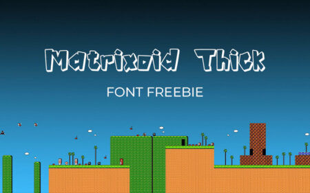 Matrixoid Thick Font - Freebie | Extended License