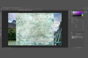 Step 3 - Select the texture you want to add to the image and drag it as seen in the picture. You can also open these textures in Photoshop and apply them to the image.