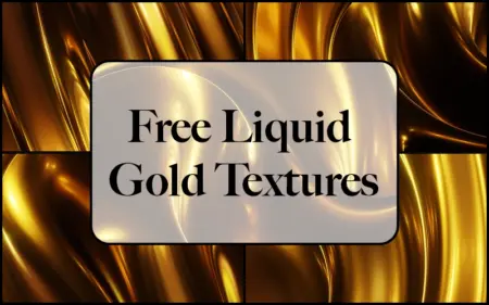 Free Liquid Gold Textures Bundle | Extended License