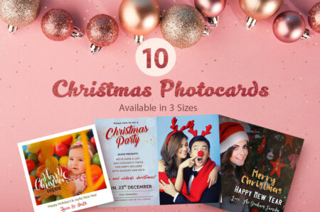 10 Free Christmas Photocards | Extended License