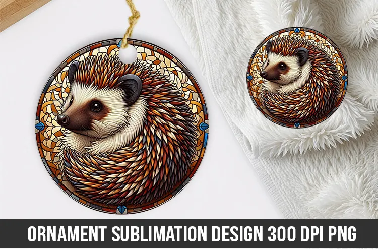 Hedgehog Stained Glass Designs