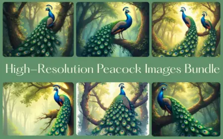 High-Resolution Peacock Images Bundle Feature Image