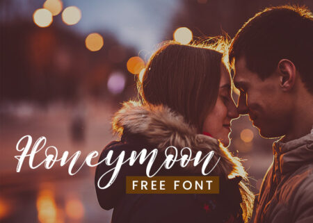 Honeymoon Free Font - Extended License