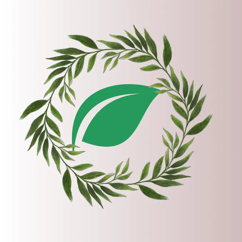 Leaf inside leaf frame icon eco branding designs