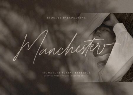 Manchester Signature Font - Freebie