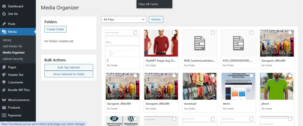 Media Organizer In Bundle WP Plus All-in-One WordPress Plugin