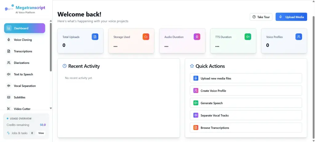 Megatranscript Dashboard