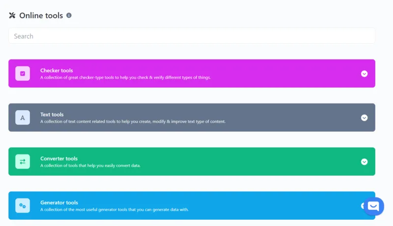 Tavdo's Online Tools