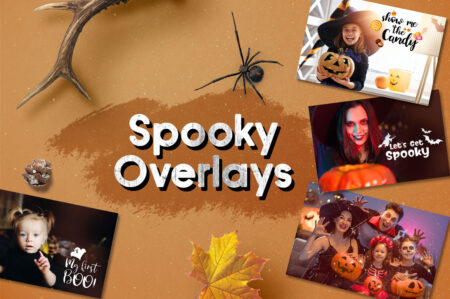 10 Spooky Overlays - Freebie