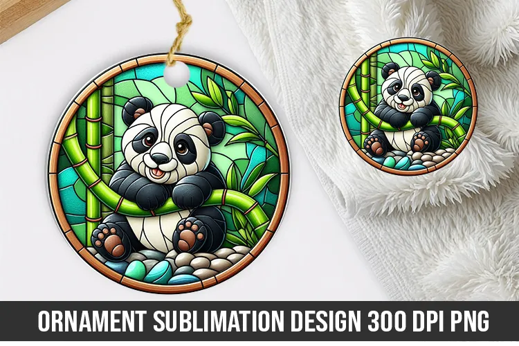 Panda Stained Glass Designs